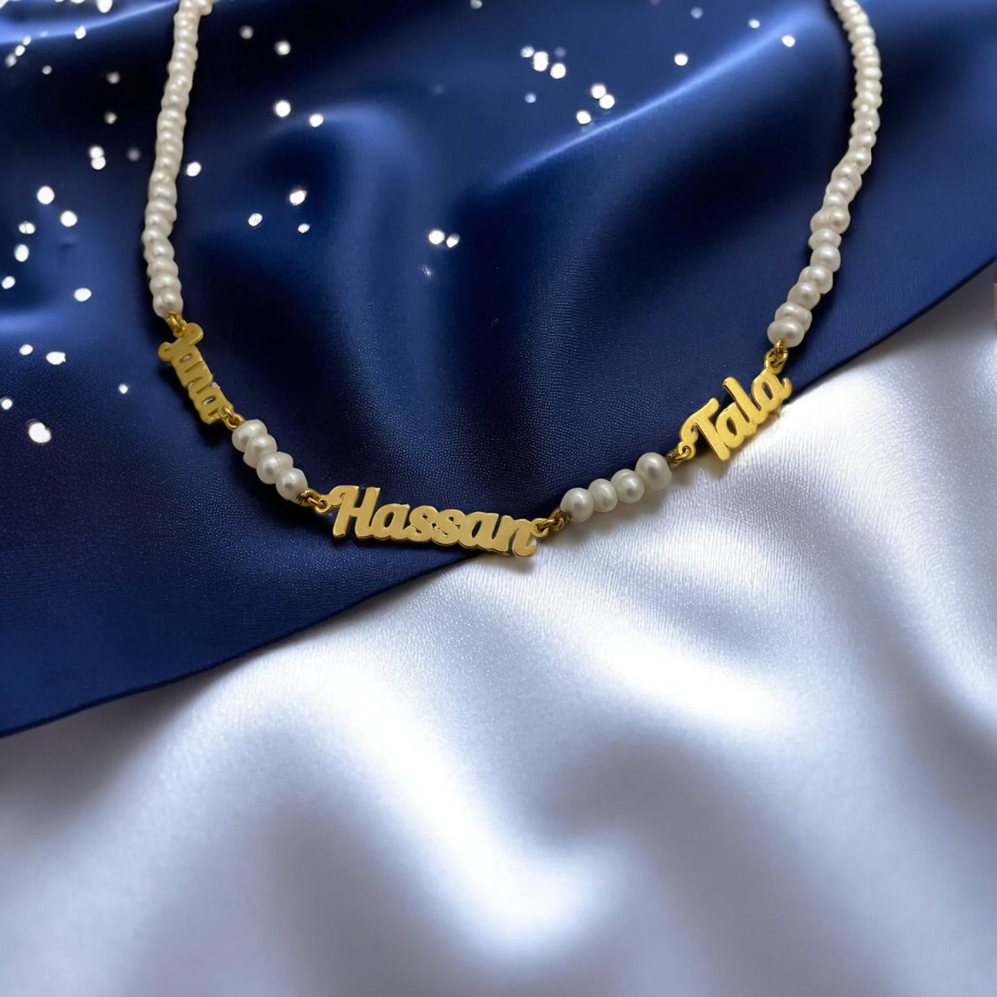 Names Pearls Necklace