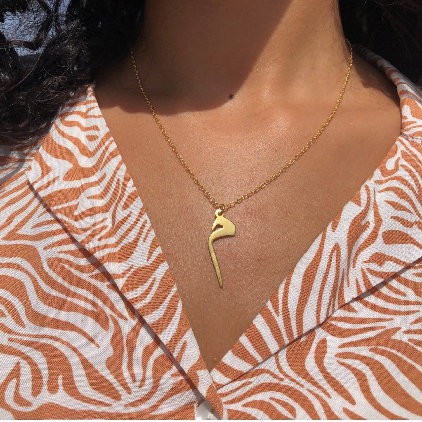 Calligraphy Initial Necklace